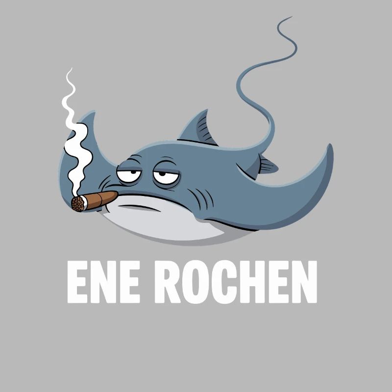 Ene Rochen Raucher Spruch Zigarette Kippe Rauchen