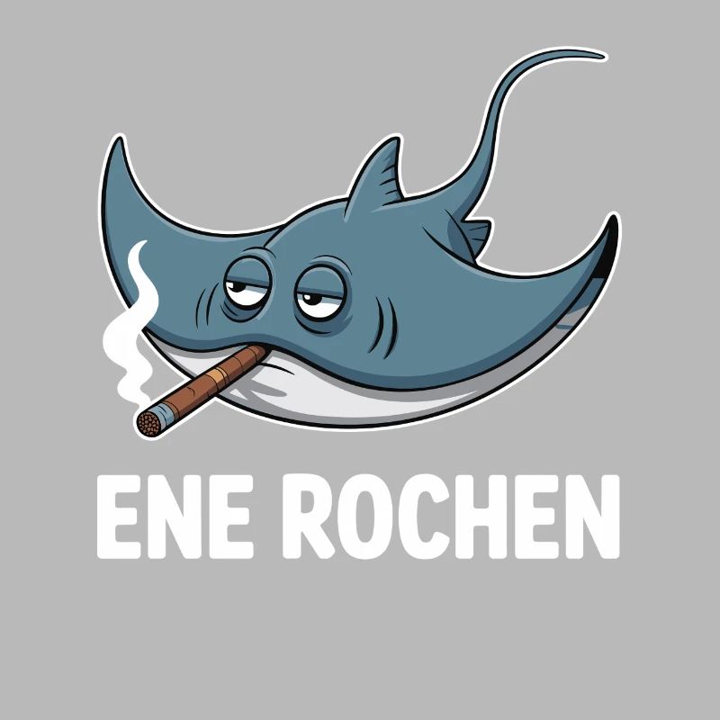 Ene Rochen Raucher Spruch Zigarette Kippe Rauchen