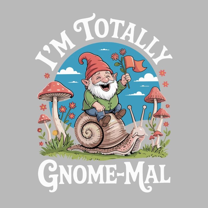  Ich Bin Total Gnome-Mal: Witziger Gartenzwerg mit