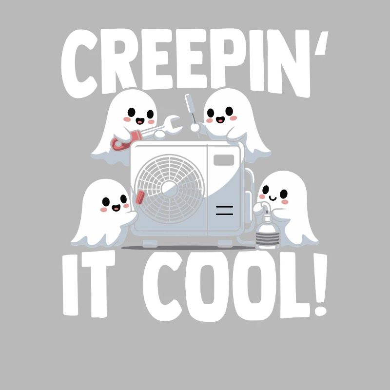 Technicien climatiseur Spooky Ghost CVAC