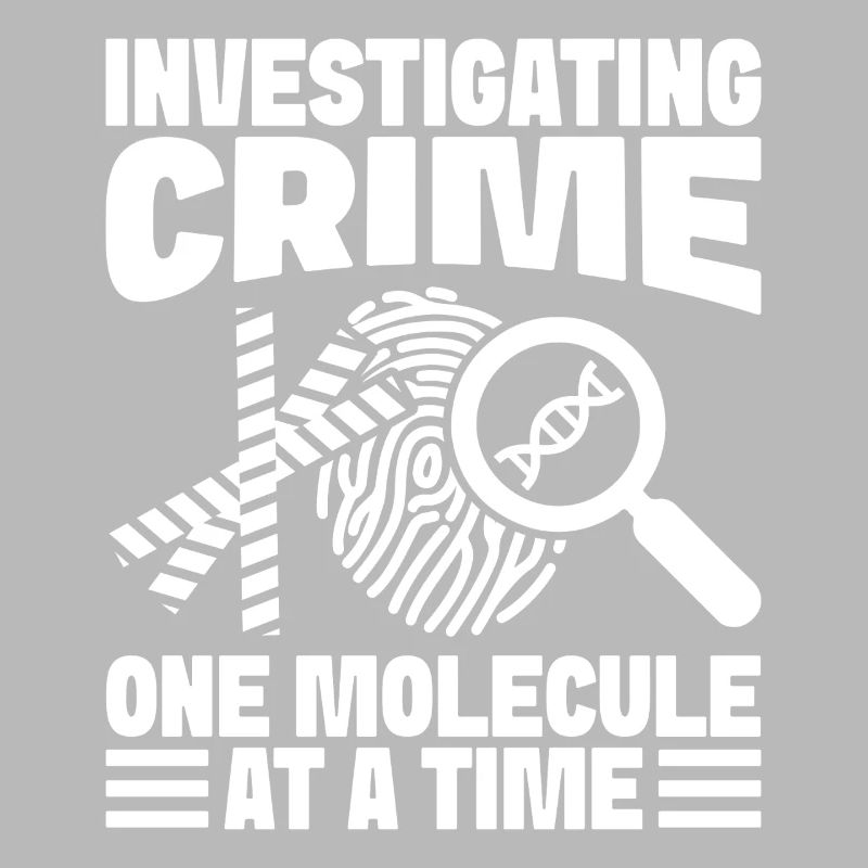 Forensic Analyst Investigating Crime One Molecule