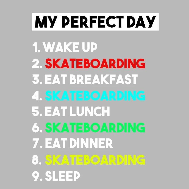 Mein perfektes Skateboard-Routine-Design
