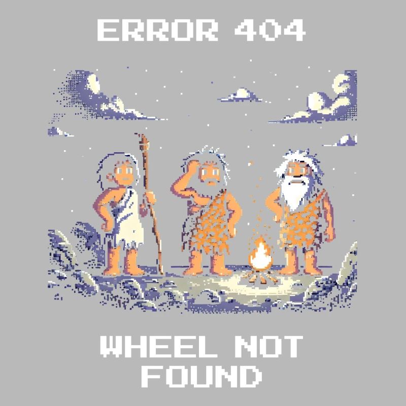 Error 404: Wheel missing | Stone Age Humor