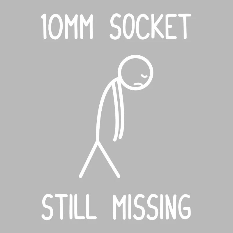 10mm Socket still missing car guy mechanic