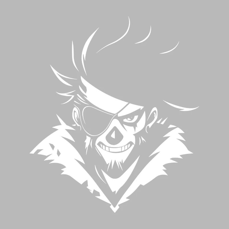 Crâne de pirate avec cache-œil – Urban Skull