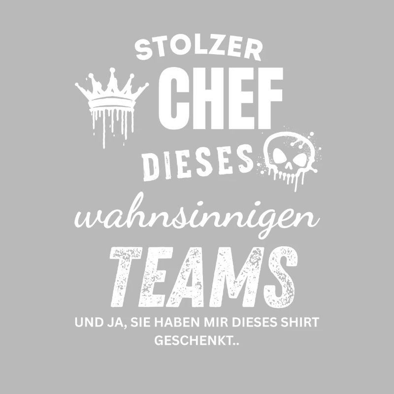 Stolzer Chef des wahnsinnigen Teams Chef Geschenk
