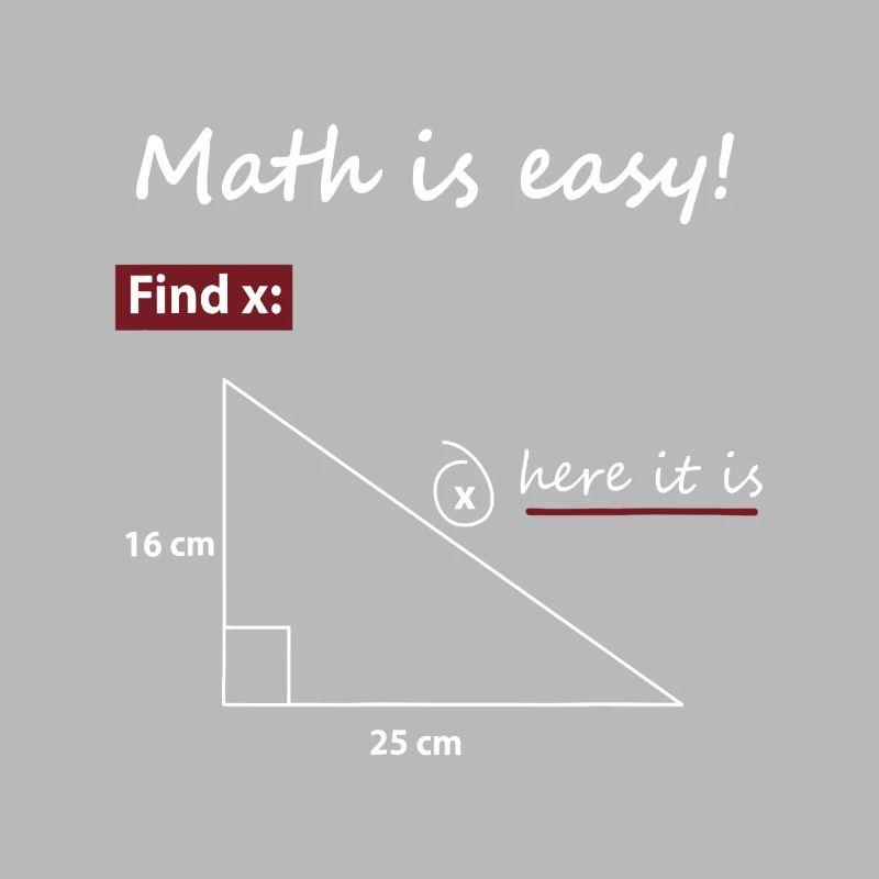 Find X Triangle Math Art
