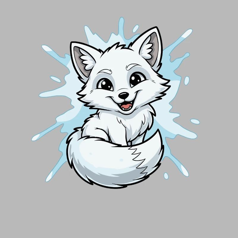 Water Splash Fox Character