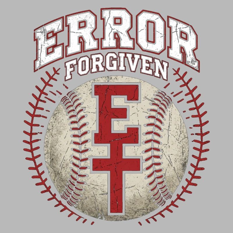 Error Forgiven Christlicher Baseball Glaube Jesus
