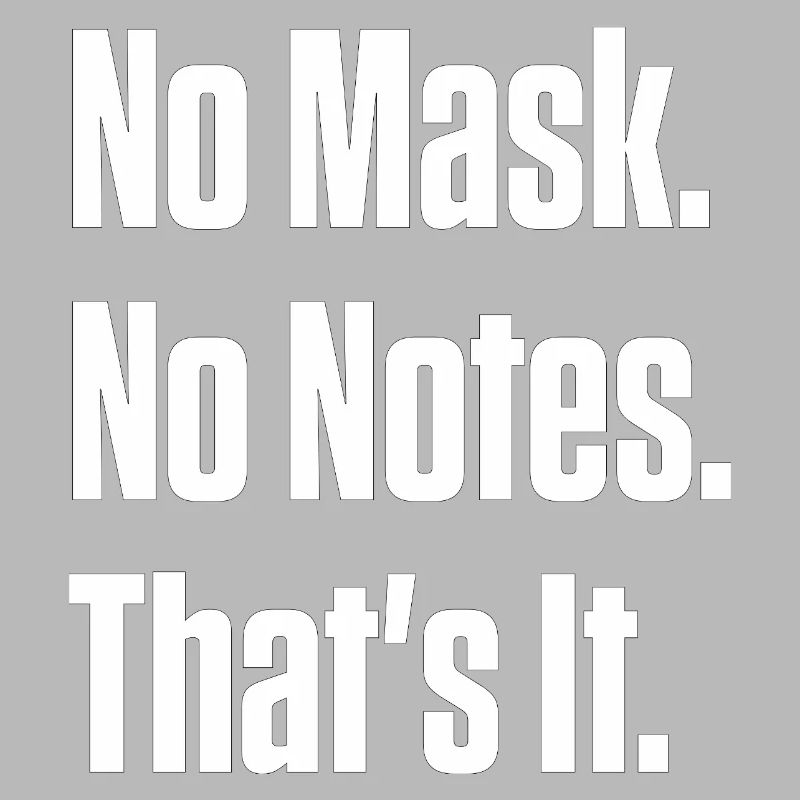 Pas de masque Pas de notes Orgueil neurodivergent