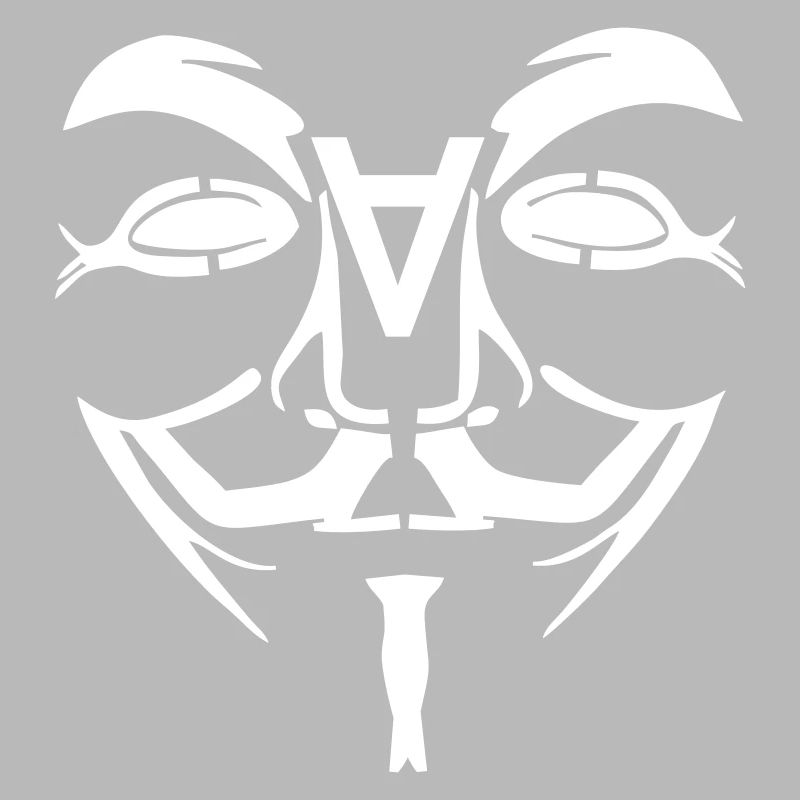 Visage de conception anonyme avec un