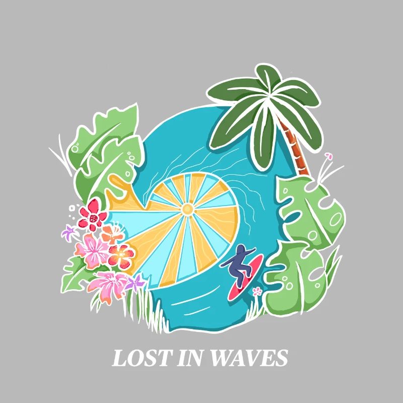 Perdu dans les vagues - Conception de vibrations de surf tropicales