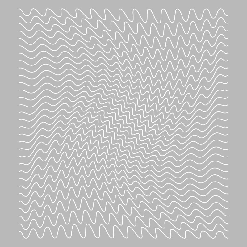Impression d’illusion d’optique de ligne ondulée dynamique