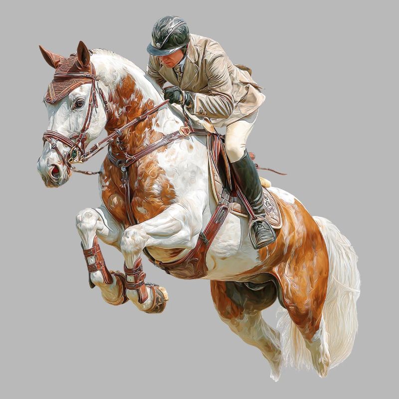 Cavalier sauteur au galop