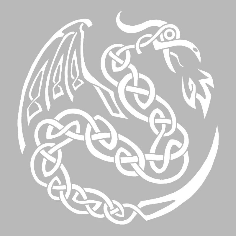 Dragon celte blanc