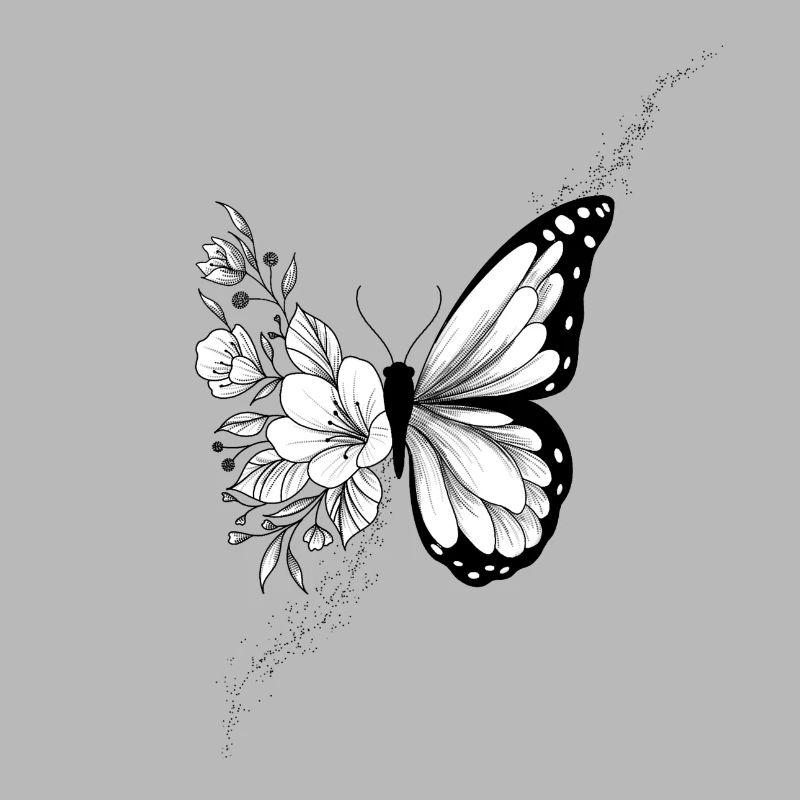 Papillon floral
