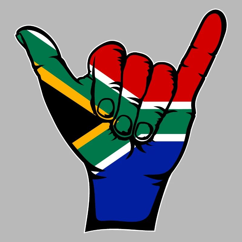 Drapeau de l’Afrique du Sud Symbole de surf