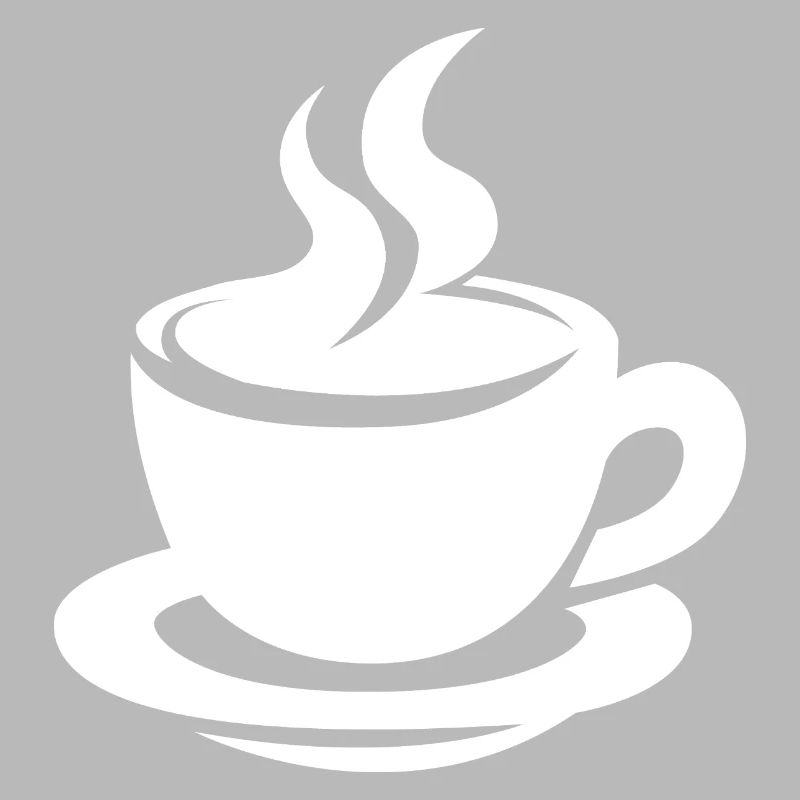 Kaffeetasse mit Dampf minimalistisches Design