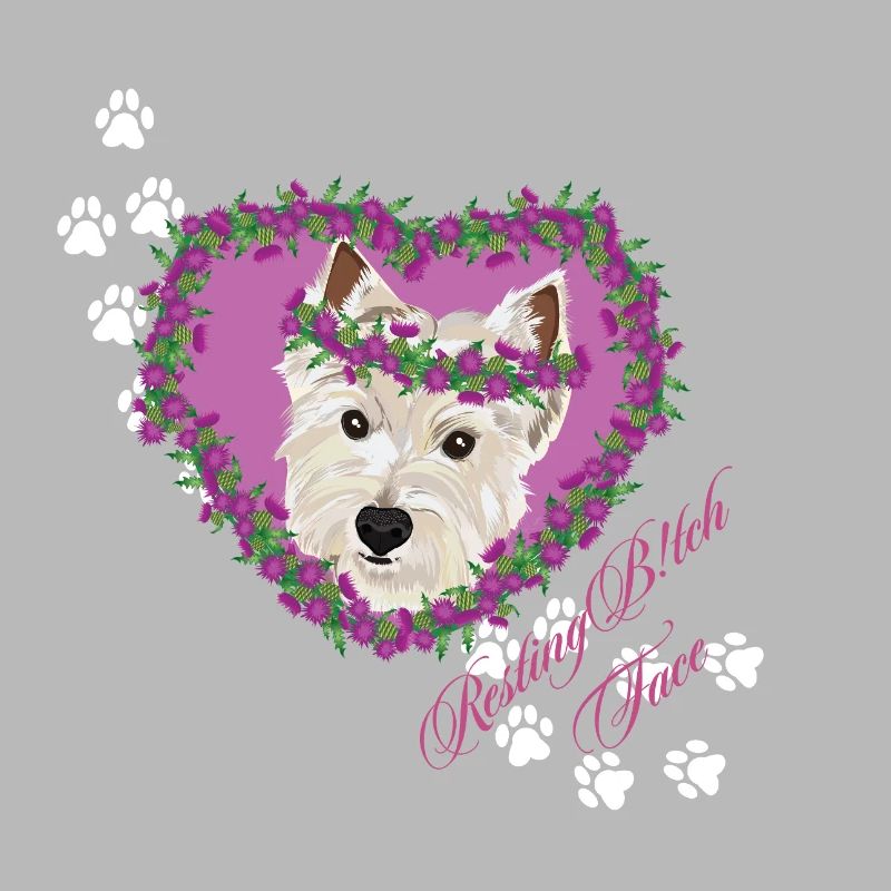 Resting B!tch Face West Highland Terrier