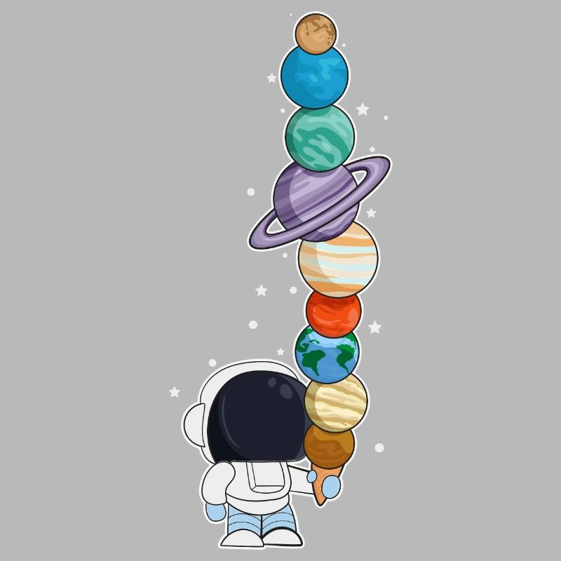 Astronaut mit Eis
