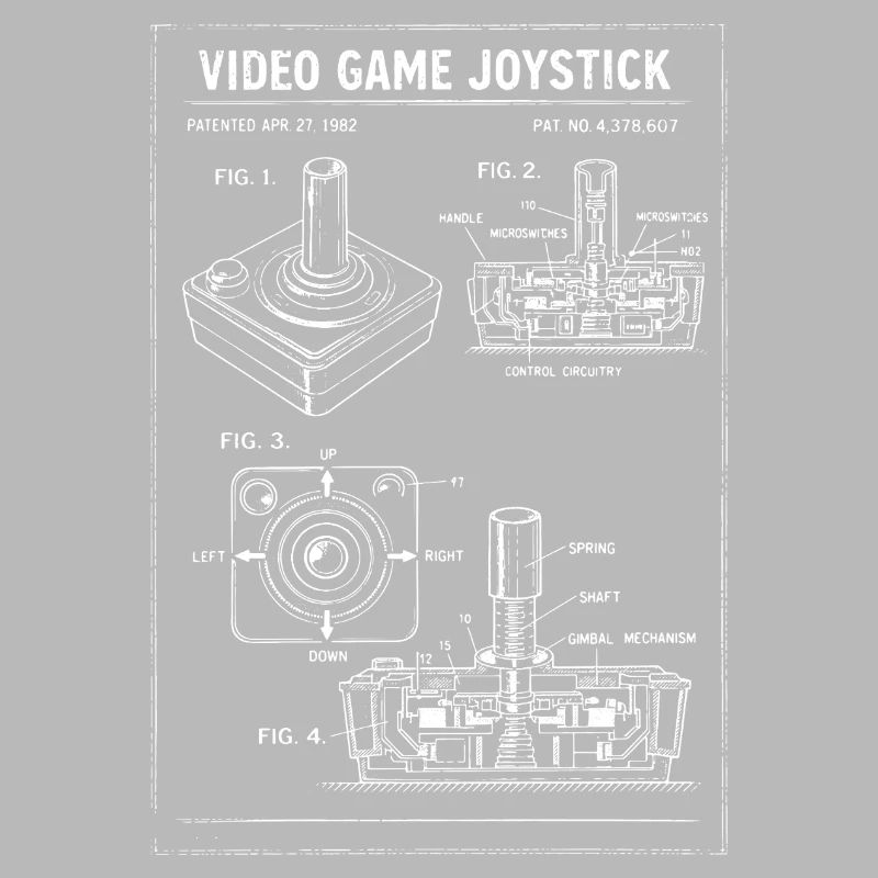 Plan rétro du joystick