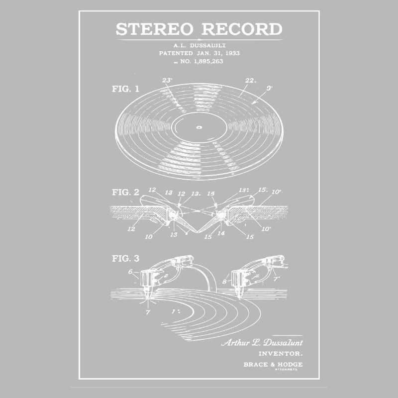 Schéma stéréo vinyle vintage