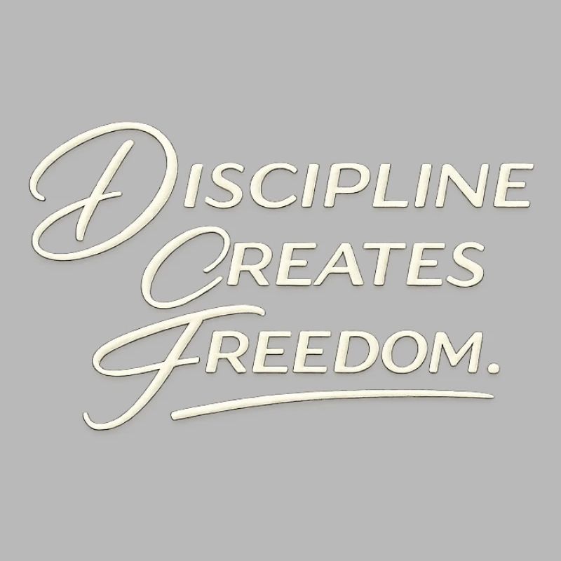 Discipline Creates Freedom Script