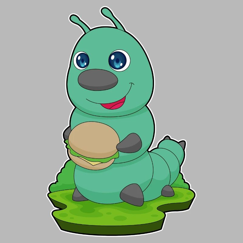 Raupe Cheeseburger