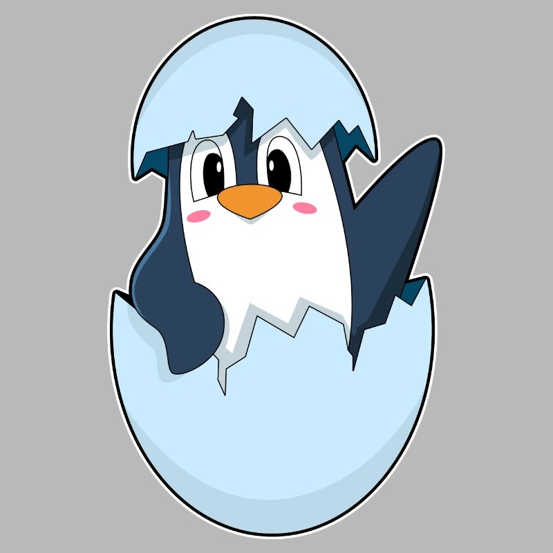 Pinguin Eierschale