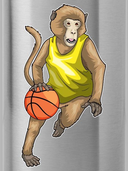 Singe Basketteur Basketteur