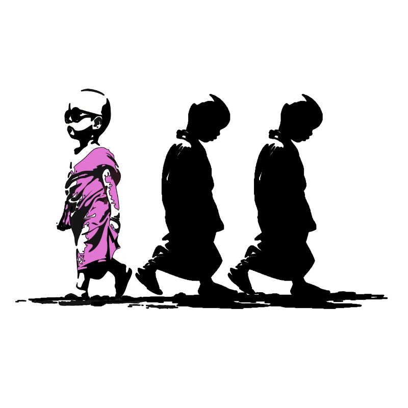 Neonpfad der Stille, sei anders