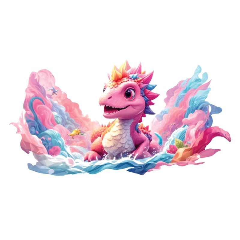 bunter Drache, Kinder, fantasy, comic, Geschenk