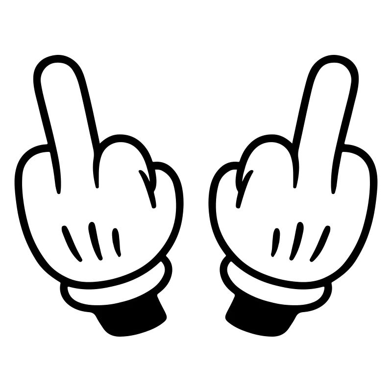 Mittelfinger Hand Comic