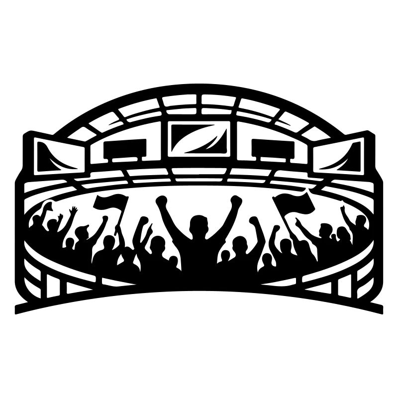 Stadion Fans Silhouette