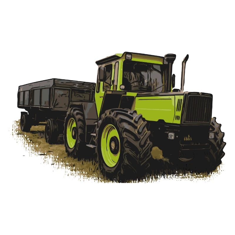 MB trac 1600 turbo with trailer