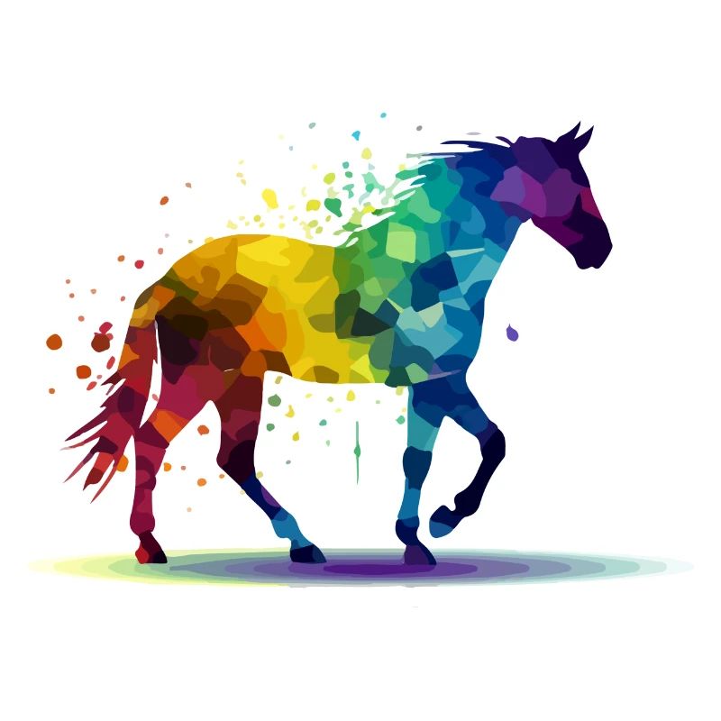 Pako le cheval multicolore
