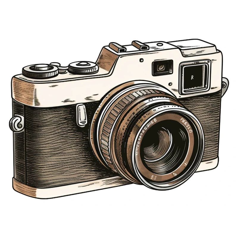 Dessin rétro de caméra