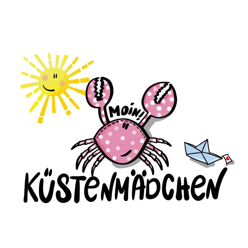 Küstenmädchen Krabbe