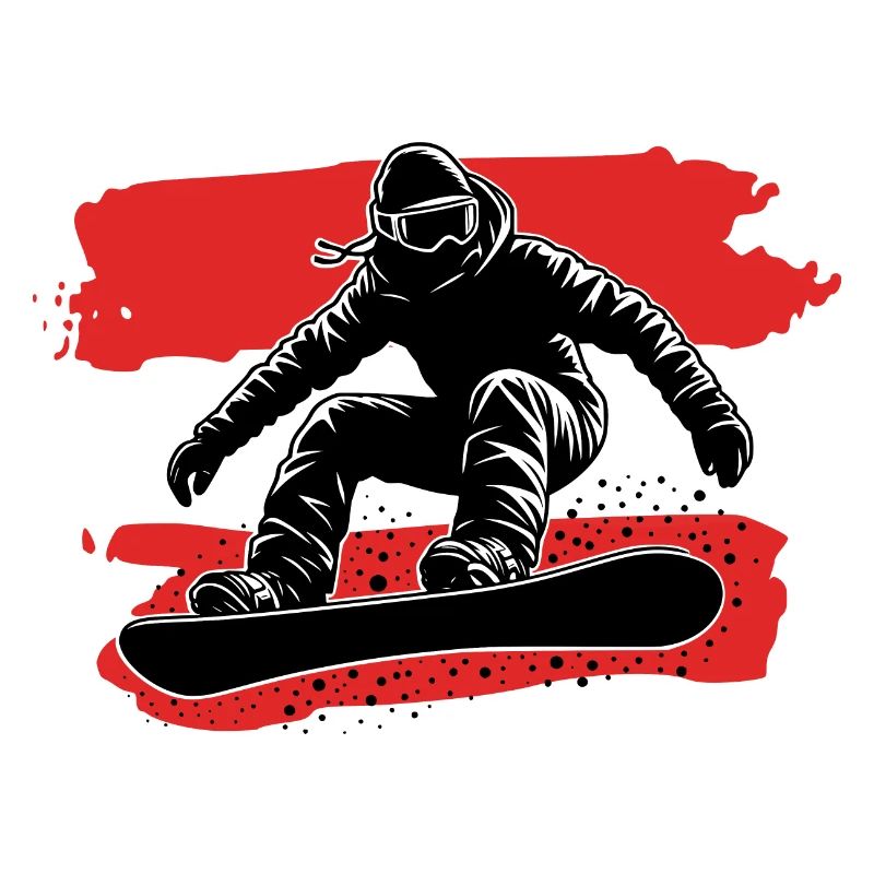 Austria Flag Snowboard