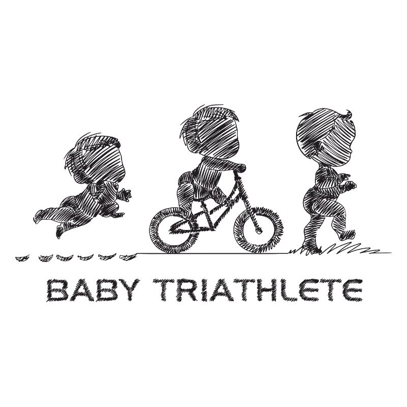 Kleiner Knopf-Triathlet