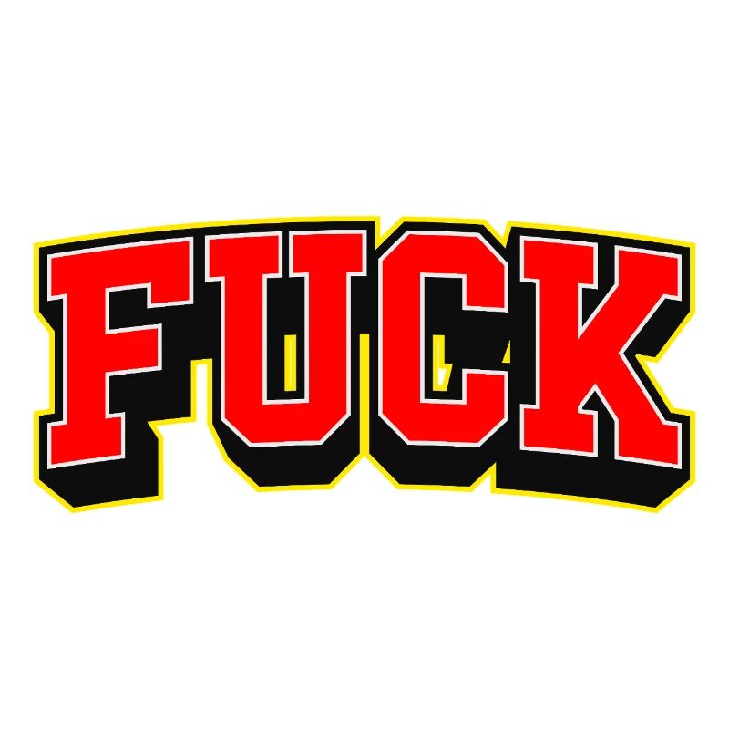 F-Wort-Sportstil-Logo