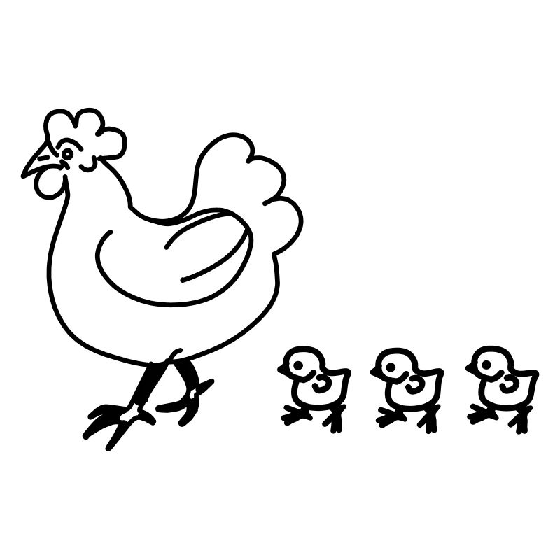 Huhn mit Küken