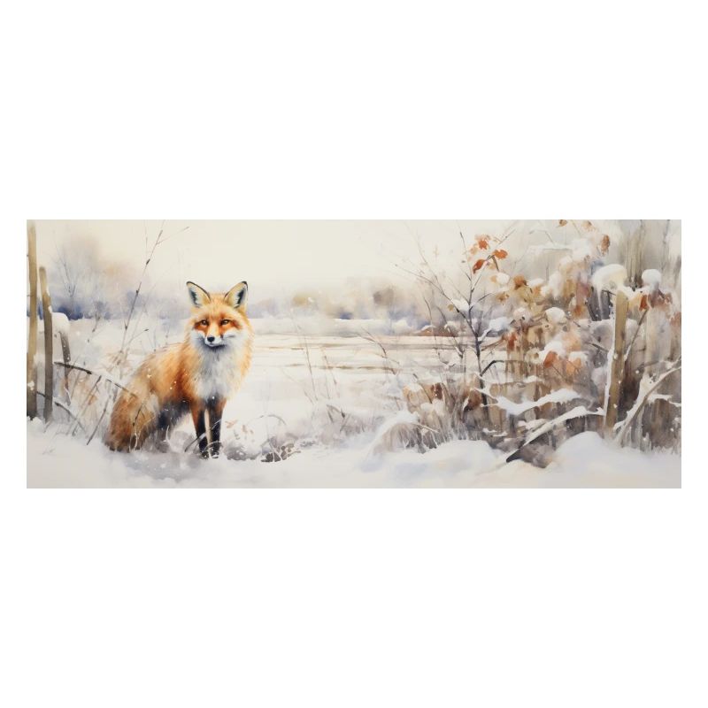 Fuchs Landschaft Schnee