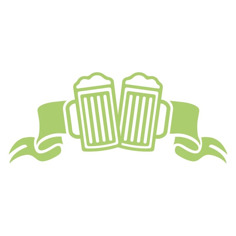 Grüne Biergläser Feierstunde