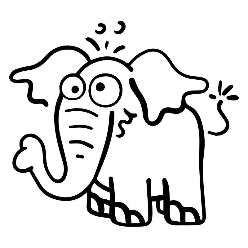 Funny elephant