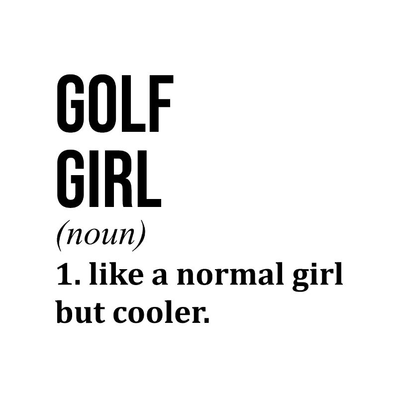Fille de golf drôle de citation de golf