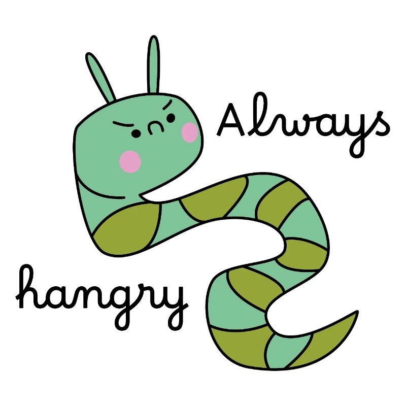 Grumpy Caterpillar – Lustige Cartoon-Raupe