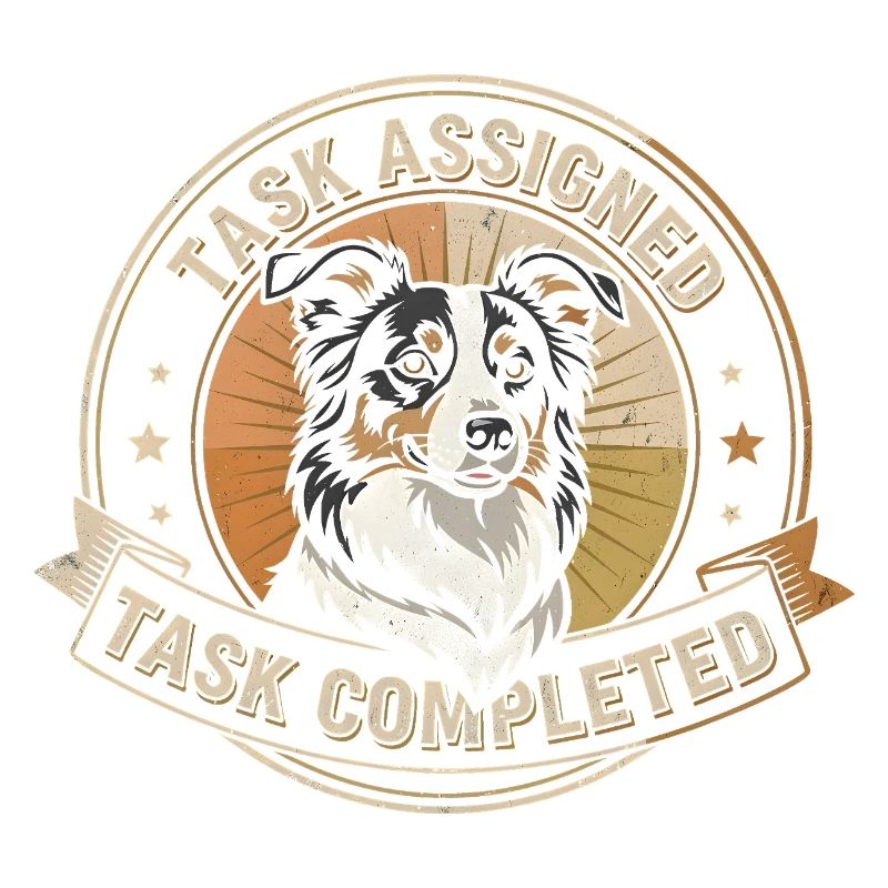 Task completed | Border Collie Badge