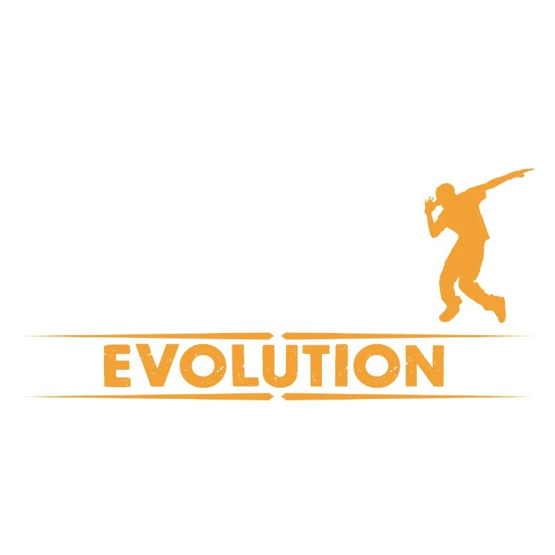 HipHop break dance evolution - orange/white