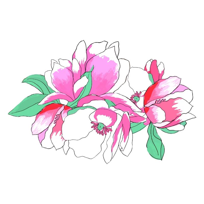 Bouquet de fleurs rose
